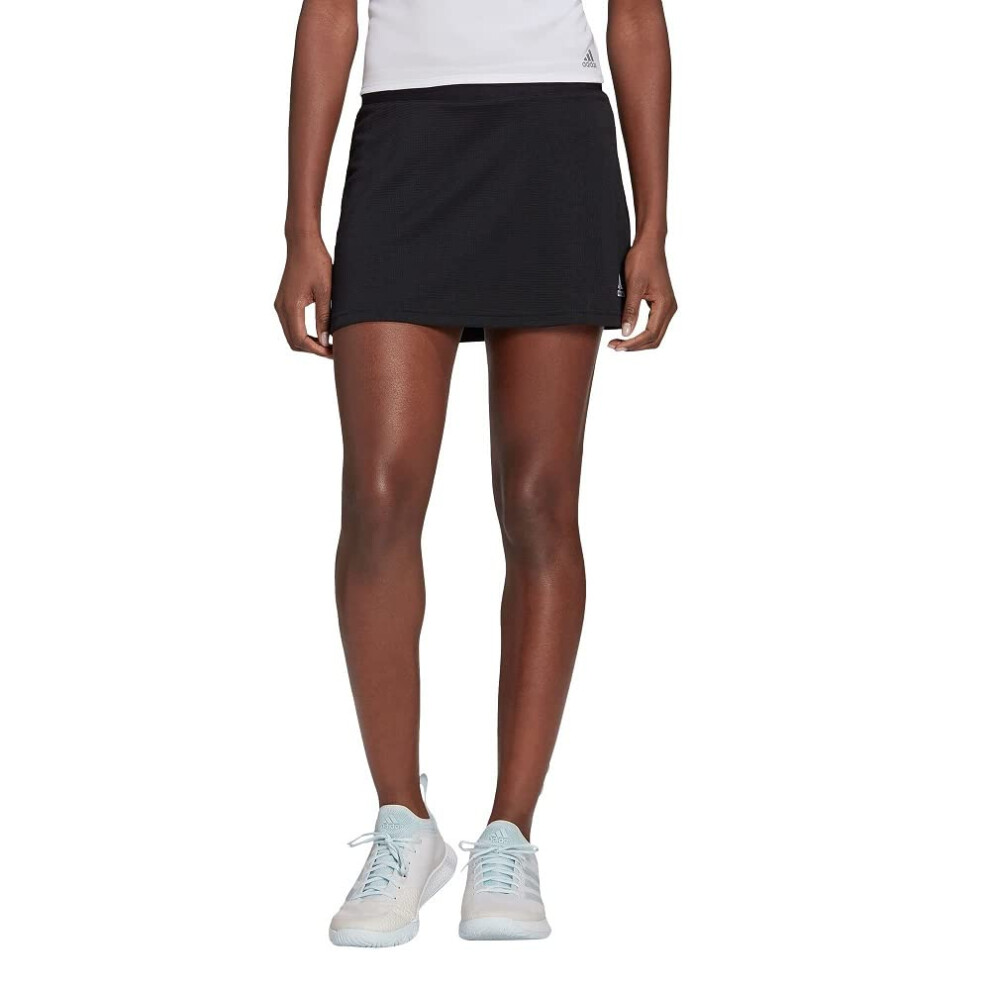 adidas Women's Club Tennis Skirt  Black/White  Medium