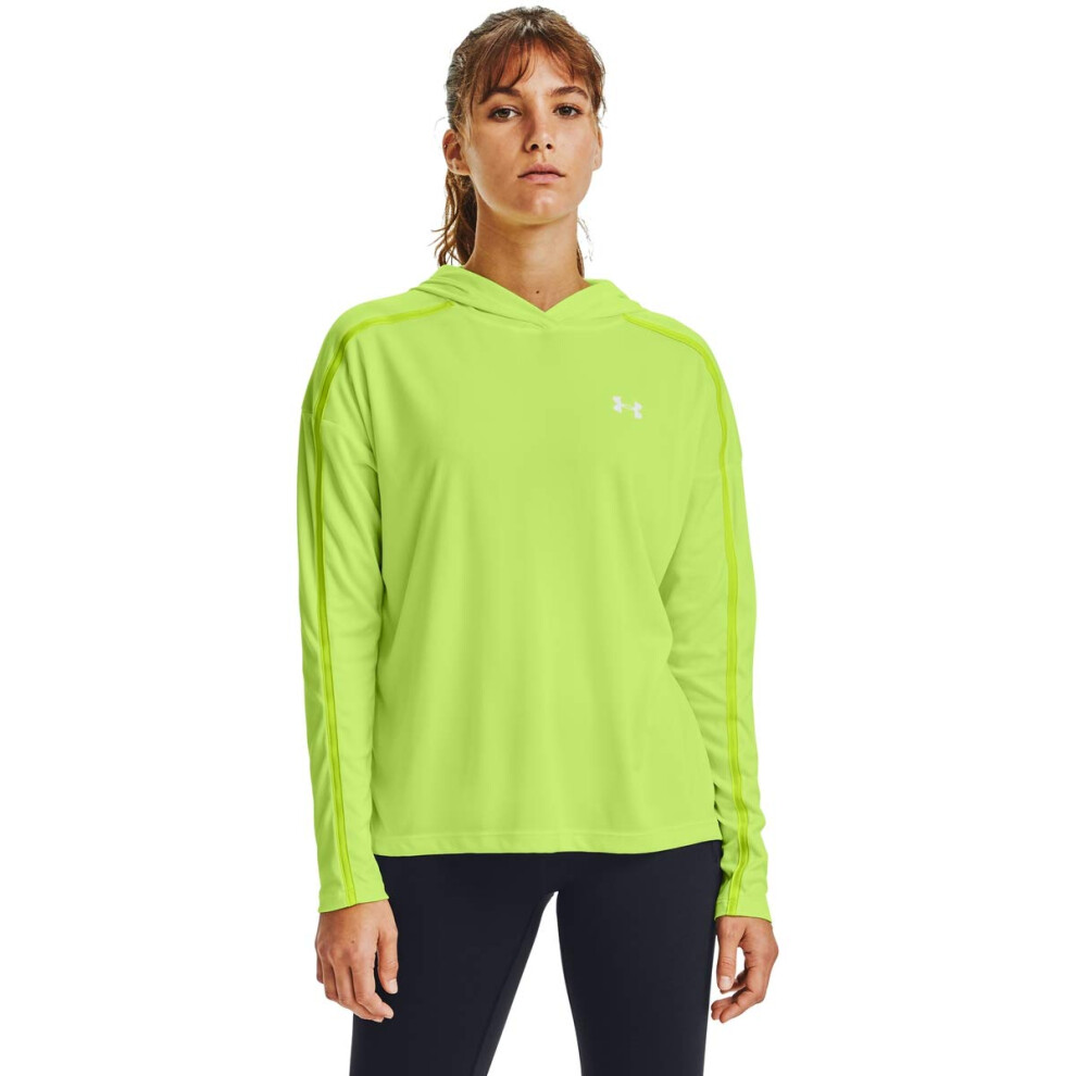 Under Armour Tech Twist Graphic Hoodie  Lime Fizz (291)/White  Large