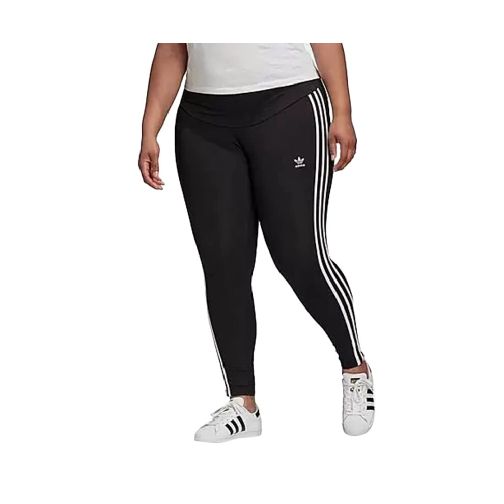 adidas Originals womens 3-Stripes Tights Black/White 1X