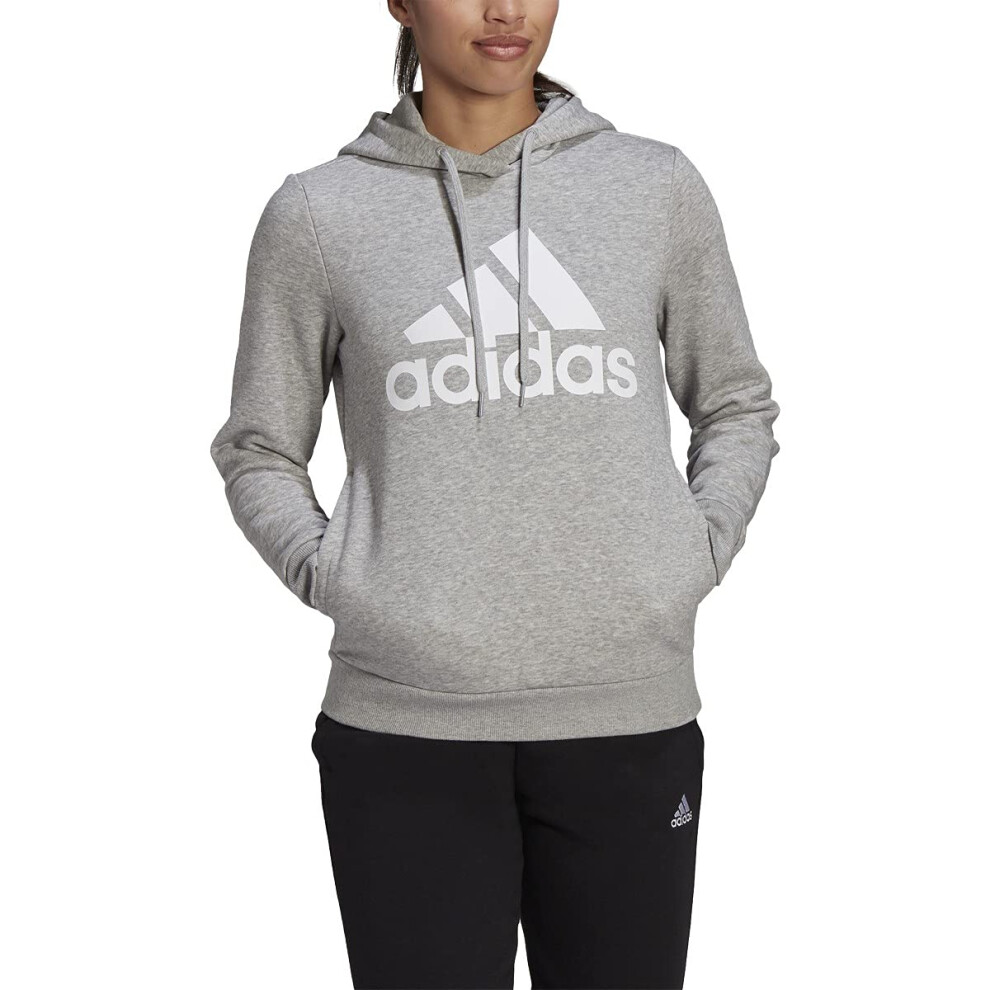 adidas Women's Standard Loungewear Essentials Logo Fleece Hoodie  Medi