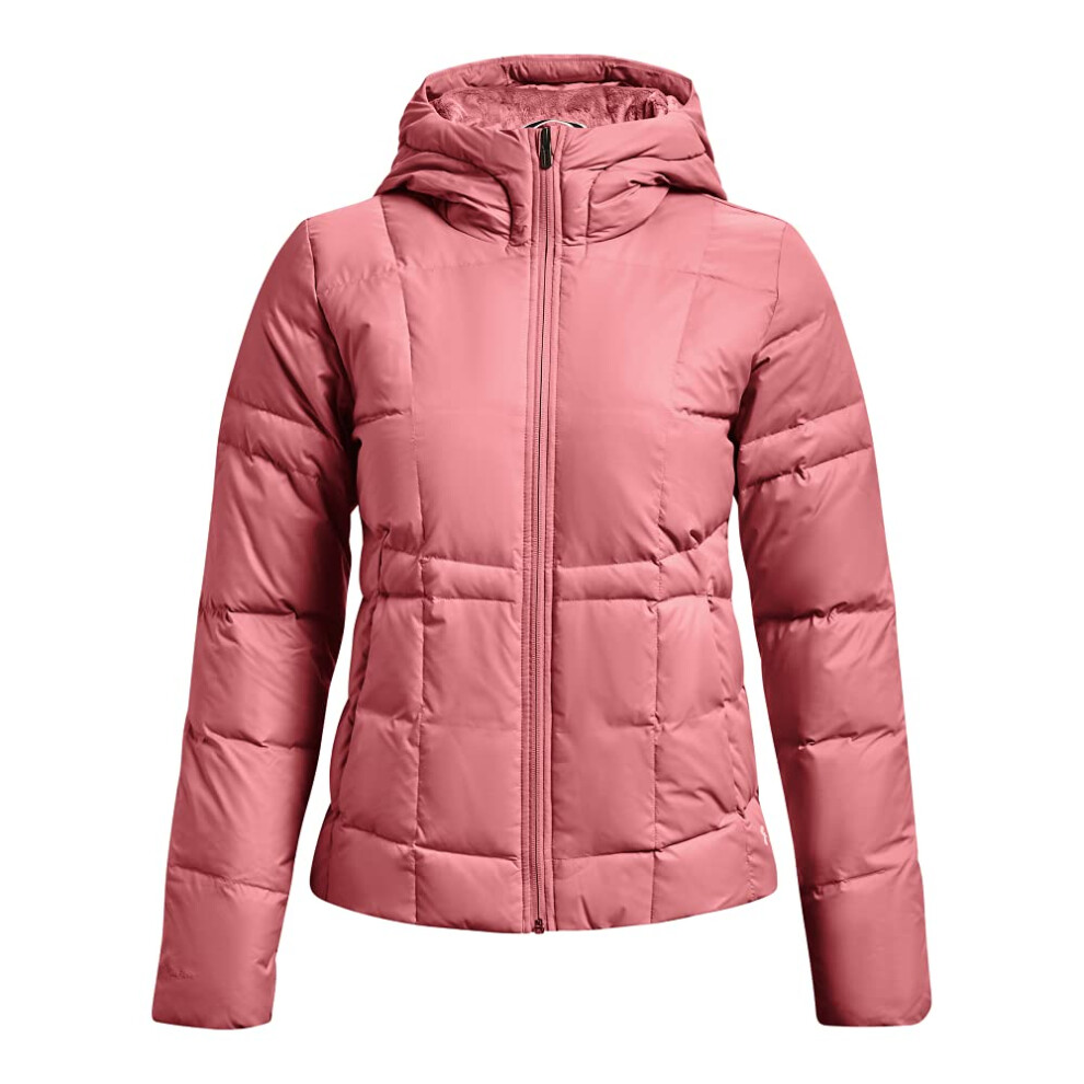 Under Armour Women's Armour Down Hooded Jacket  Pink Clay (663)/White