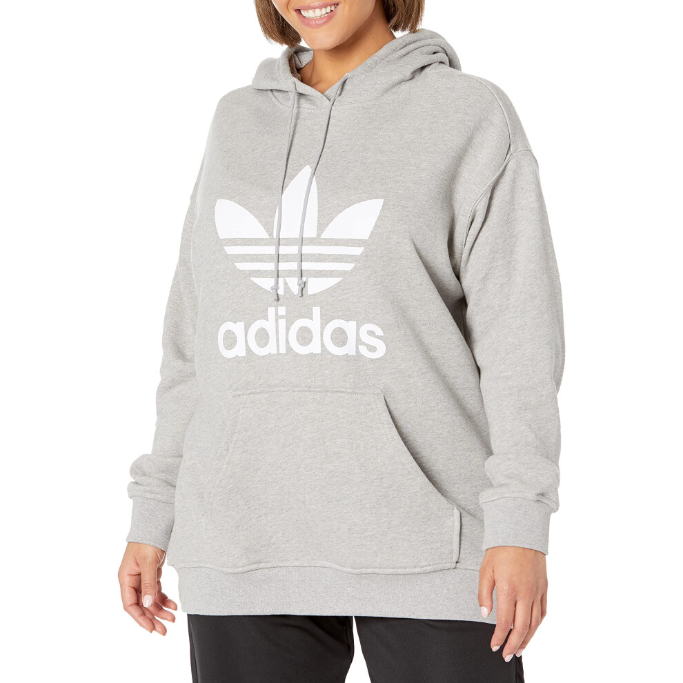 adidas Originals Plus Size Trefoil Hoodie Medium Grey Heather 2X