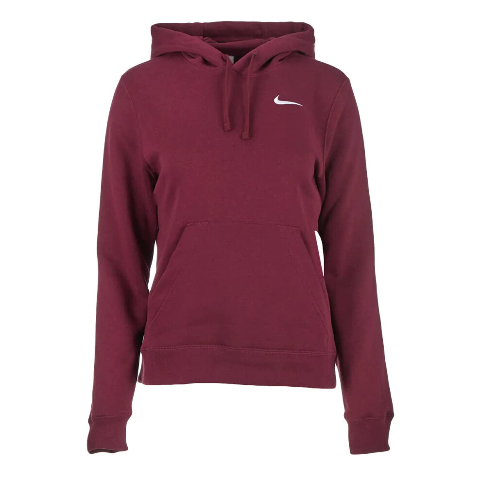 Nike Womens Pullover Fleece Hoodie (Maroon  X-Large)