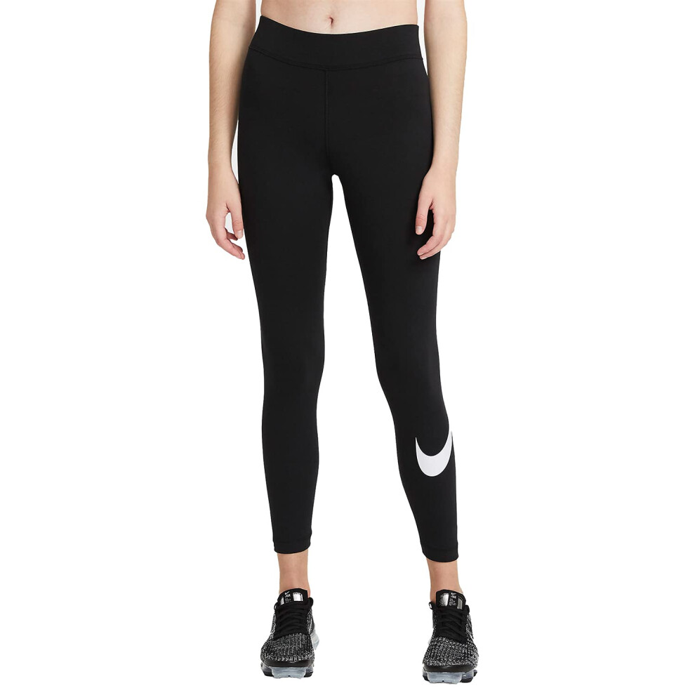 Nike Women's Mid-Rise Essential Swoosh Leggings