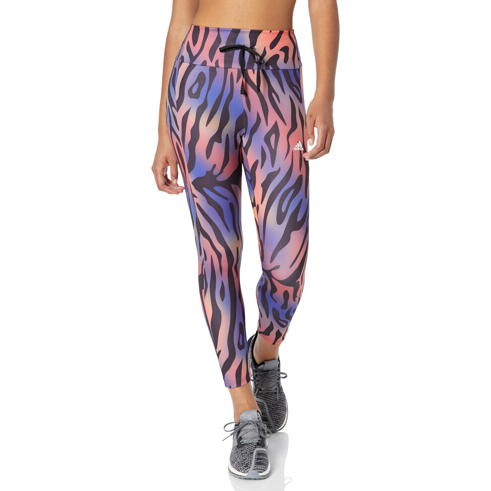 adidas Women's Tiger Printed 7/8 Tights  Black  X-Small