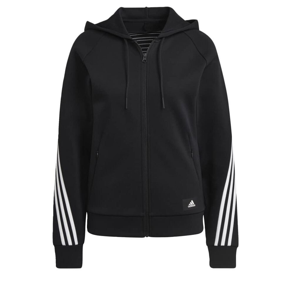 adidas Women's Sportswear Future Icon 3-Stripes Hooded Tracktop  Black