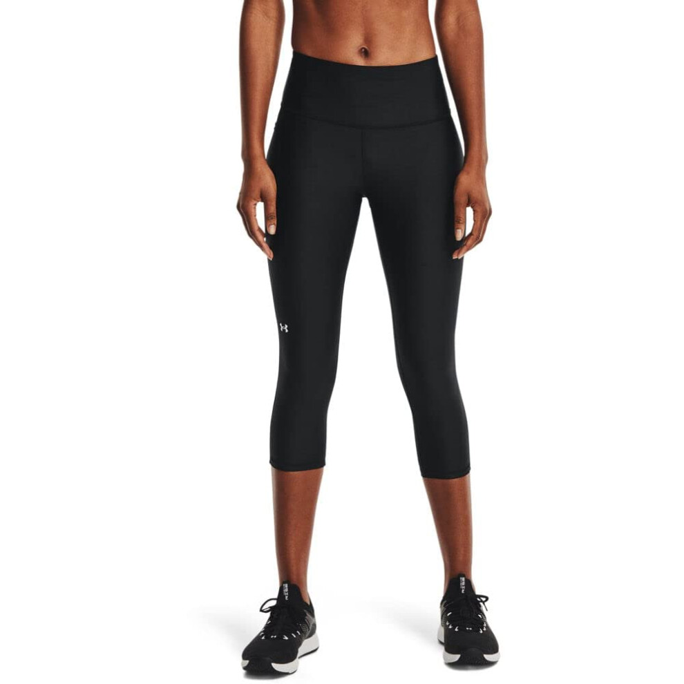 Under Armour Womens HeatGear Armour High Waisted Pocketed No-Slip Capr