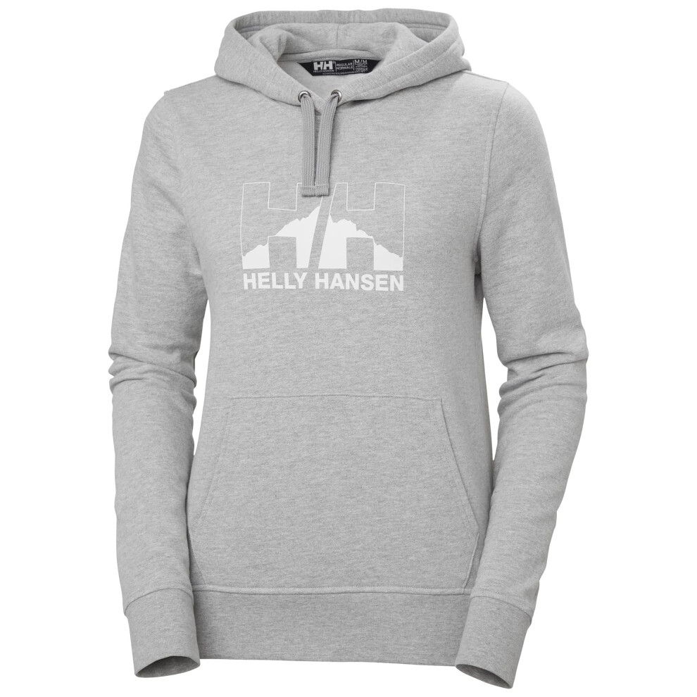 Helly Hansen Women's Nord Graphic Pullover Hoodie  951 Grey Melange  S