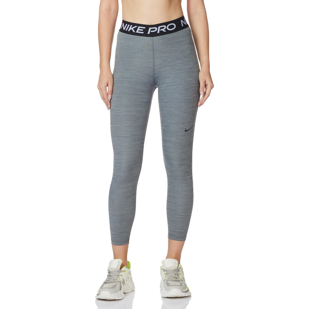 Nike Womens 365 Mid Rise Tight Crop Leggings Gray | Black XL