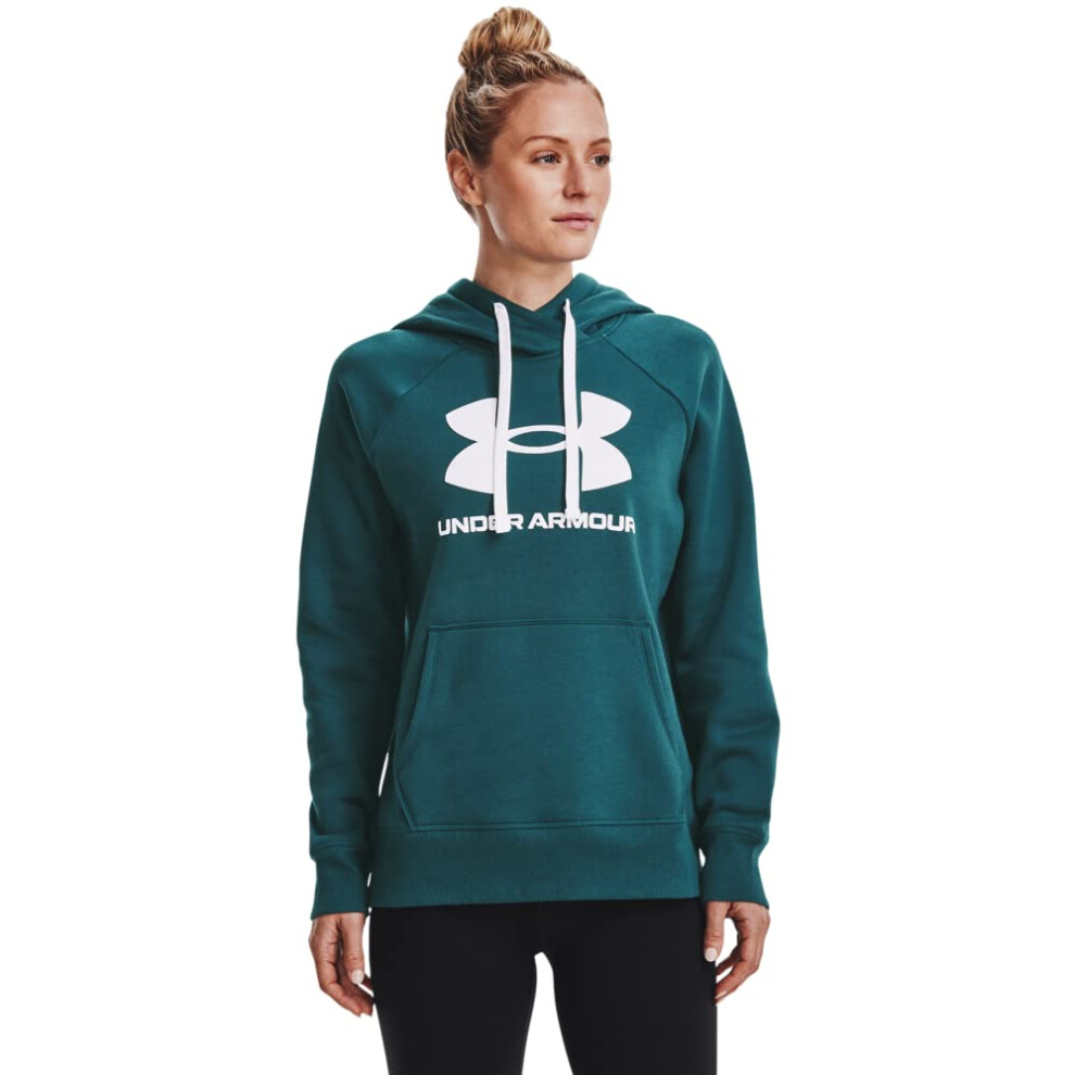 Under Armour Womens Rival Fleece Logo Hoodie  (716) Tourmaline Teal /