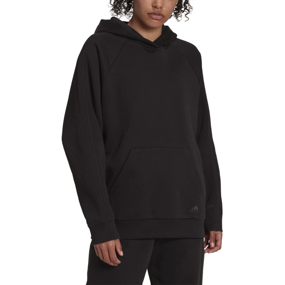 adidas Women's All SZN BF Hoodie  Black  X-Large