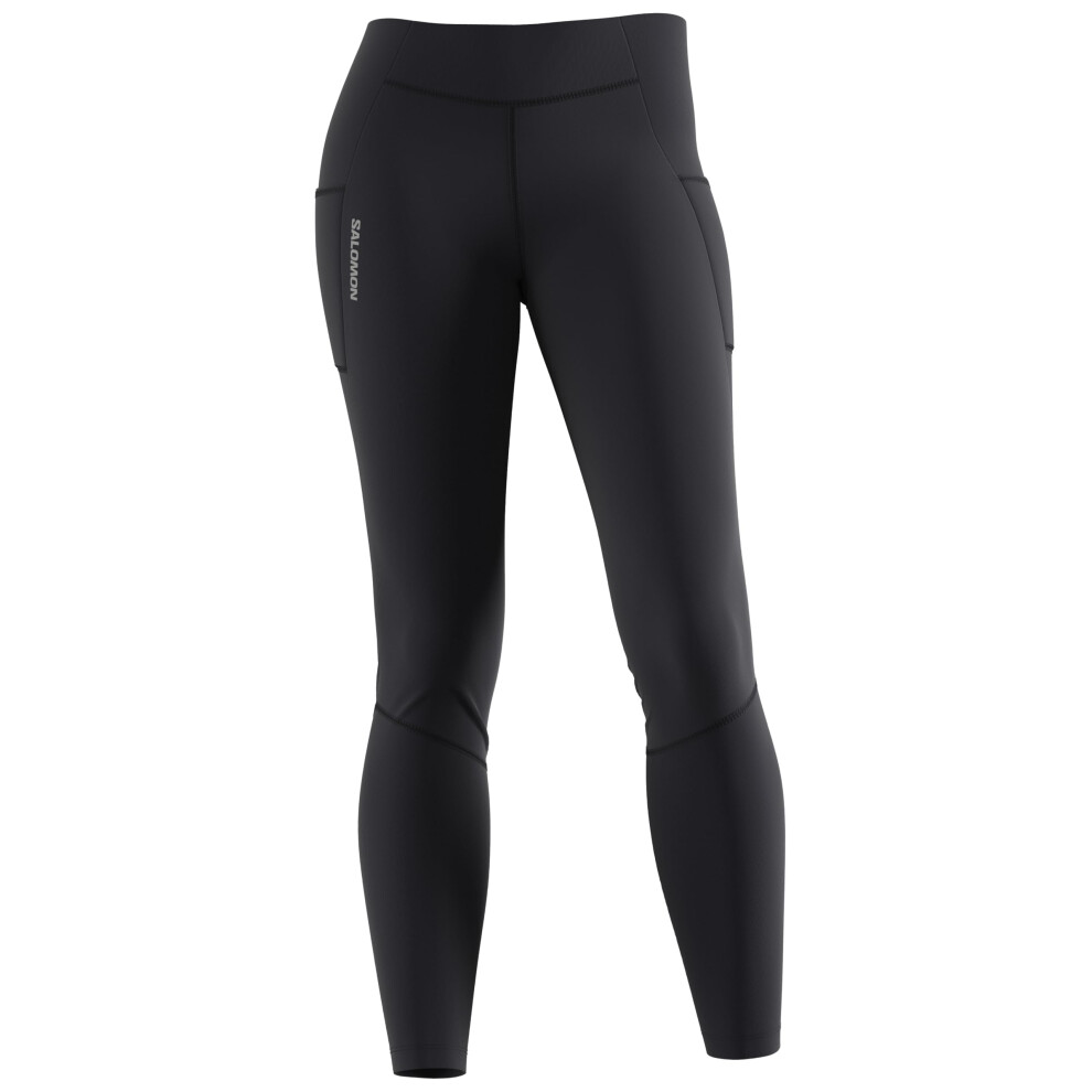 Salomon womens Cross Run Yoga Pants  Deep Black  Medium US