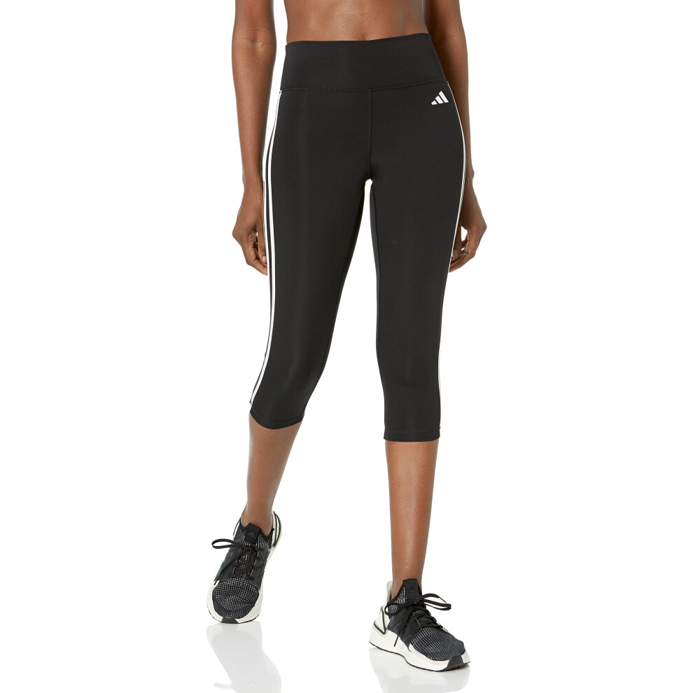 adidas Women's Training Essentials 3-Stripes High Waisted 3/4 Tights