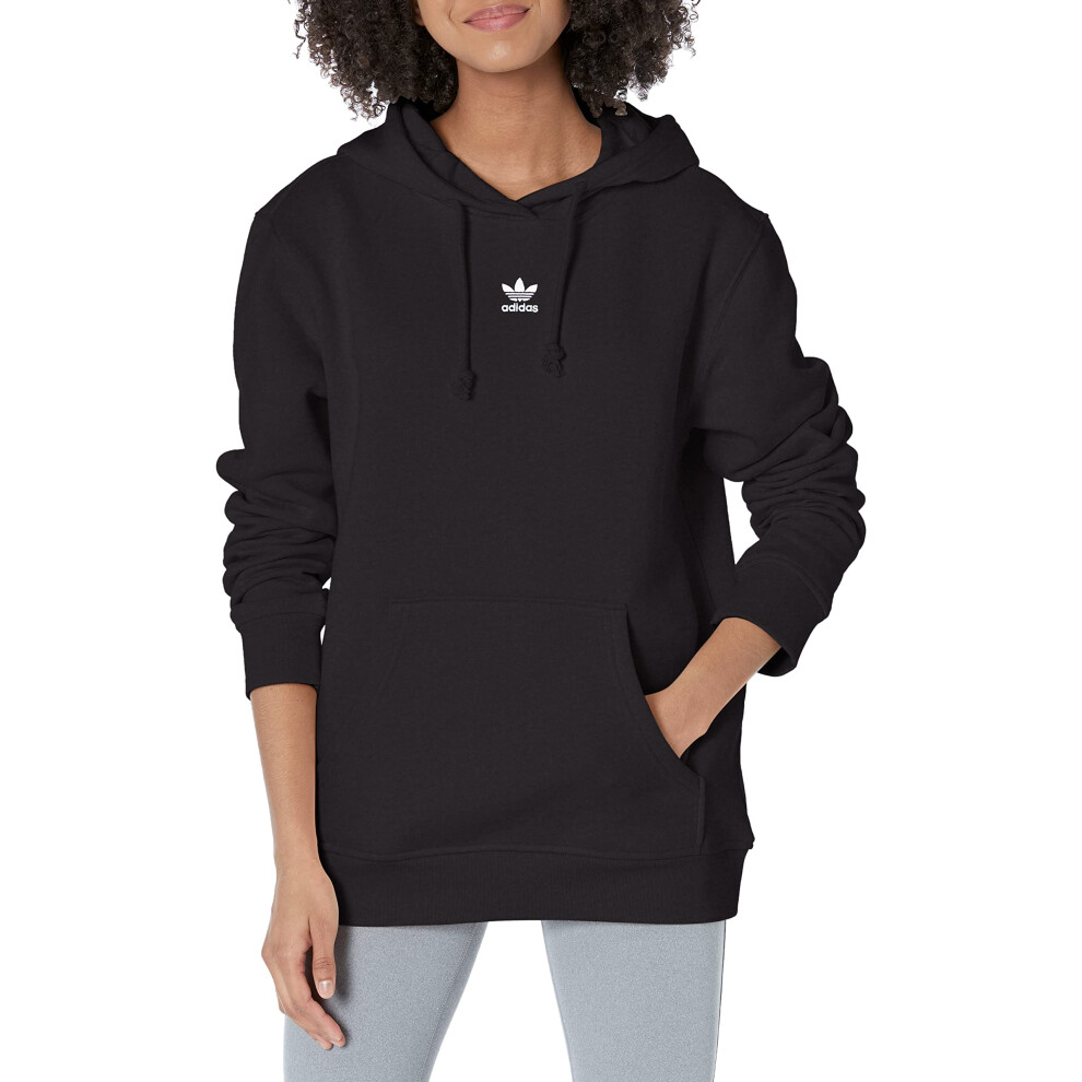 adidas Originals Women's Adicolor Essentials Fleece Hoodie  Black  Sma