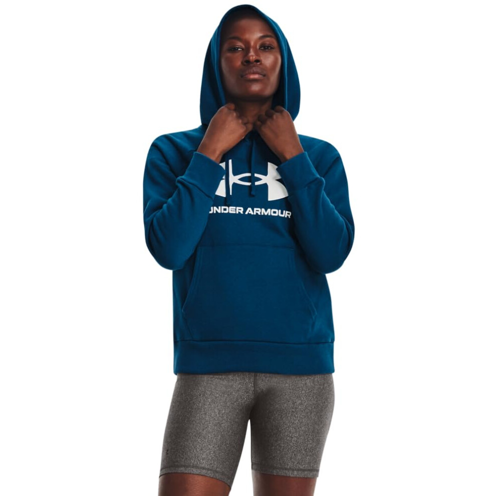 Under Armour Womens Rival Fleece Big Logo Hoodie  (426) Varsity Blue /