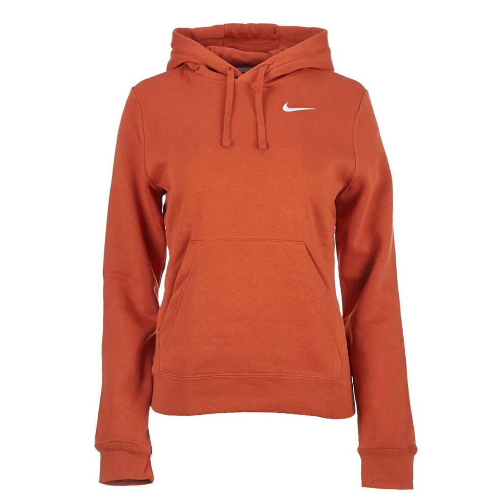 Nike Womens Pullover Fleece Hoodie (Desert Orange  XXL)