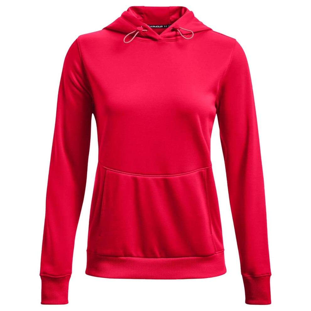 Under Armour Womens Storm Fleece Hoody Red | White LG