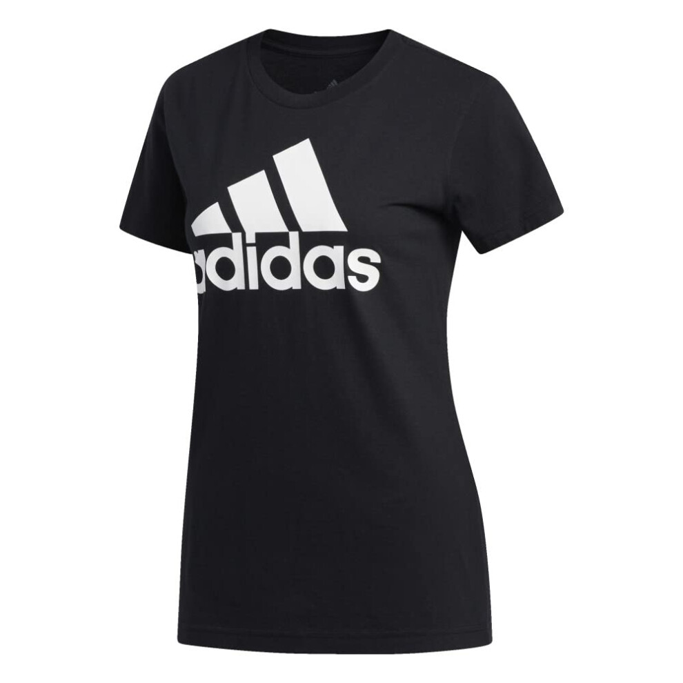 adidas Women's Badge of Sport Tee  Core Black/White  Medium