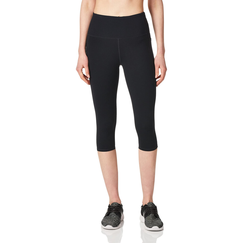 Skechers Women's Go Walk High Waisted Capri Legging  Bold Black  XX-La