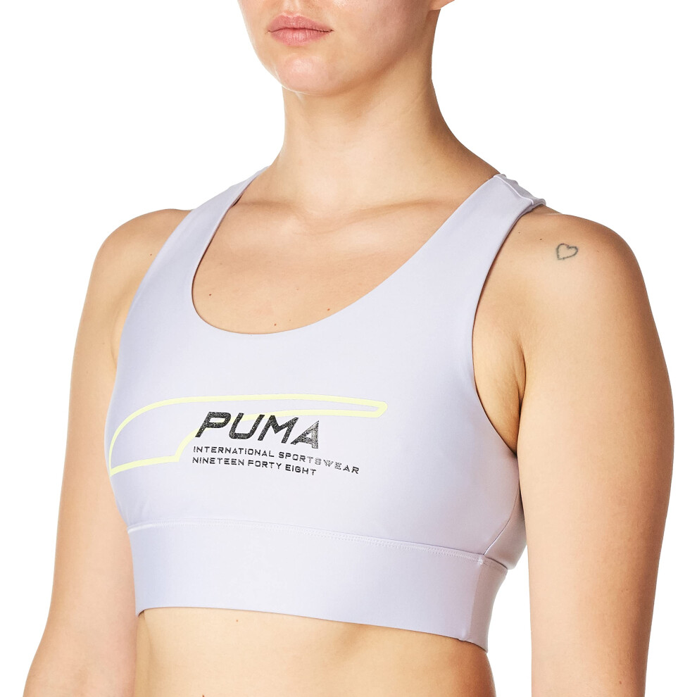 PUMA Women's Evide Crop Top  Purple Heather  S