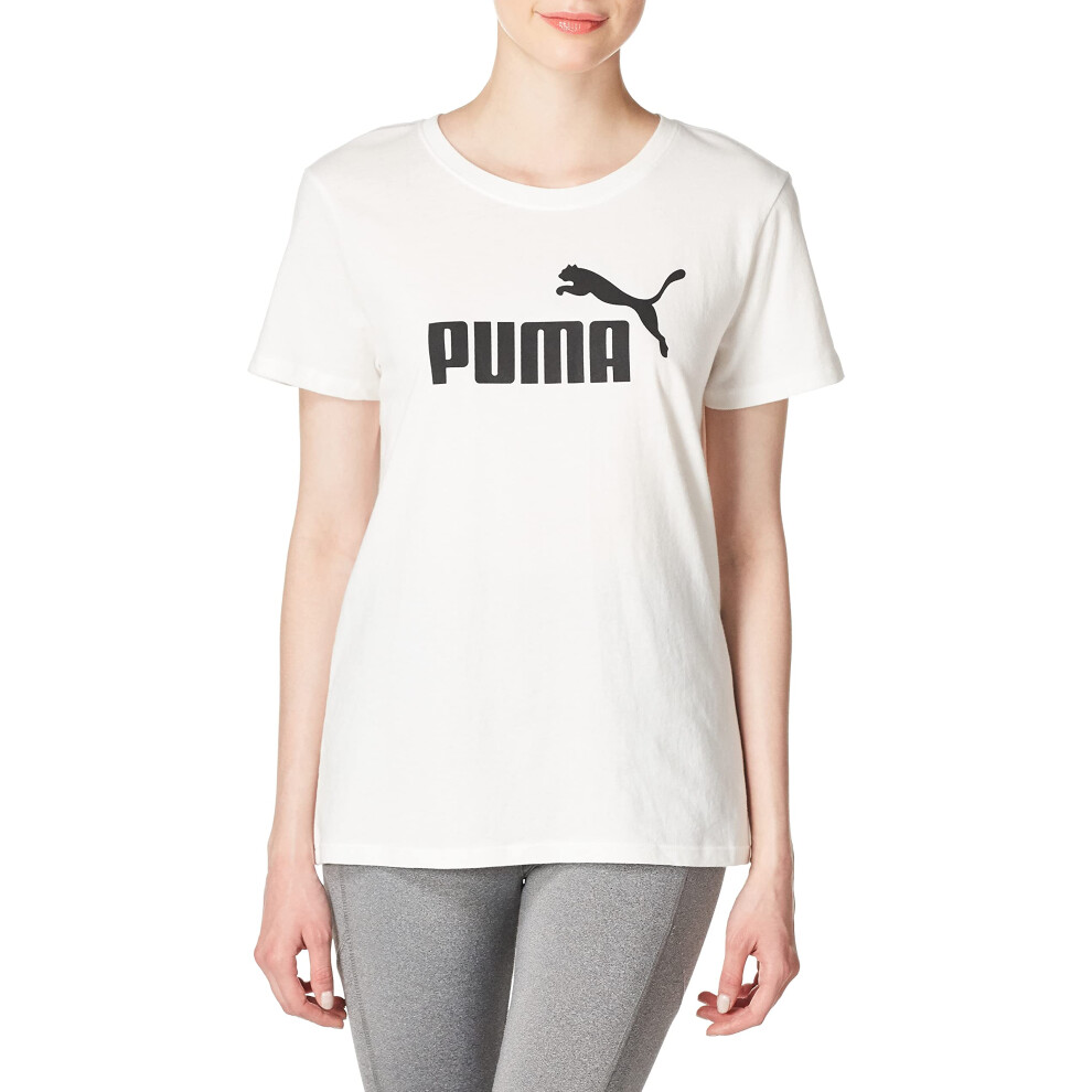 PUMA Women's Essentials Tee  White  Large