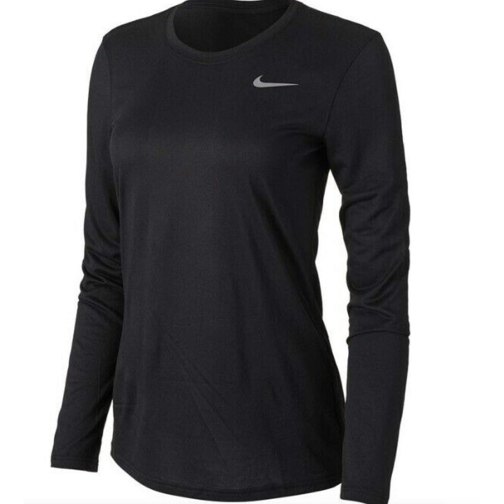 Nike Women's Longsleeve Legend T (Large) Black