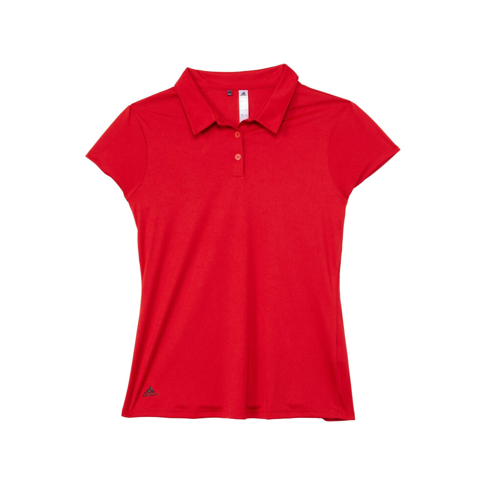 adidas Golf Girls Performance Polo Shirt  Red  Medium