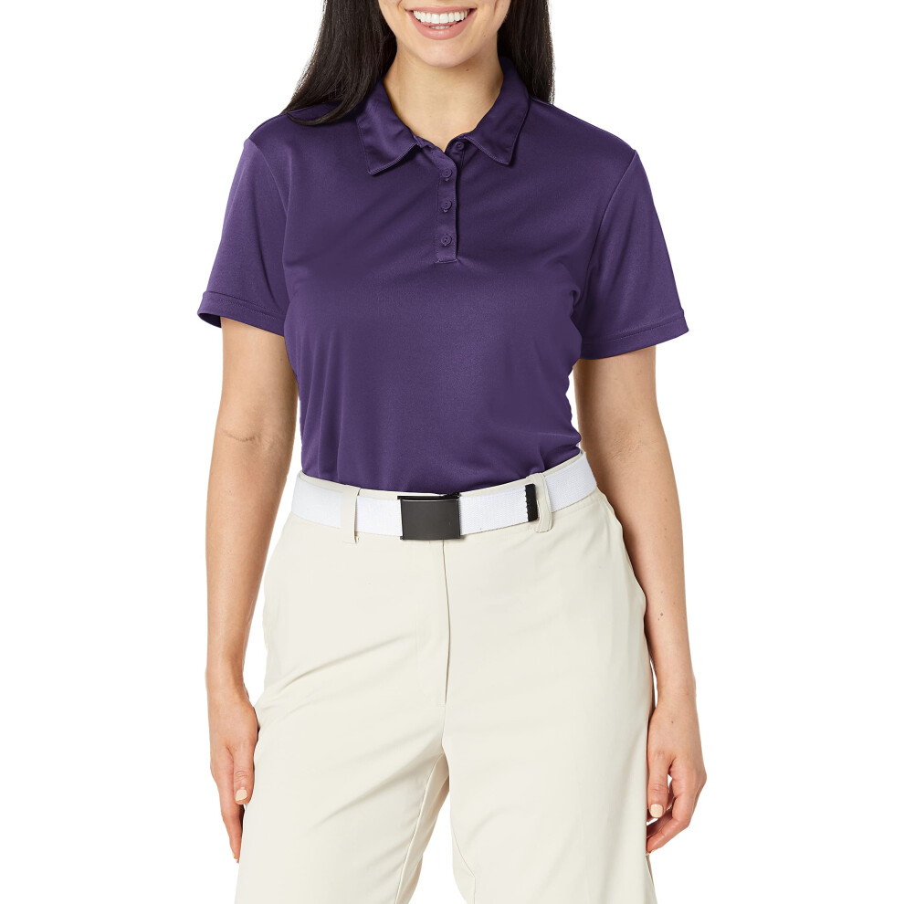 adidas Women's Performance Primegreen Polo Shirt  Purple  X-Large