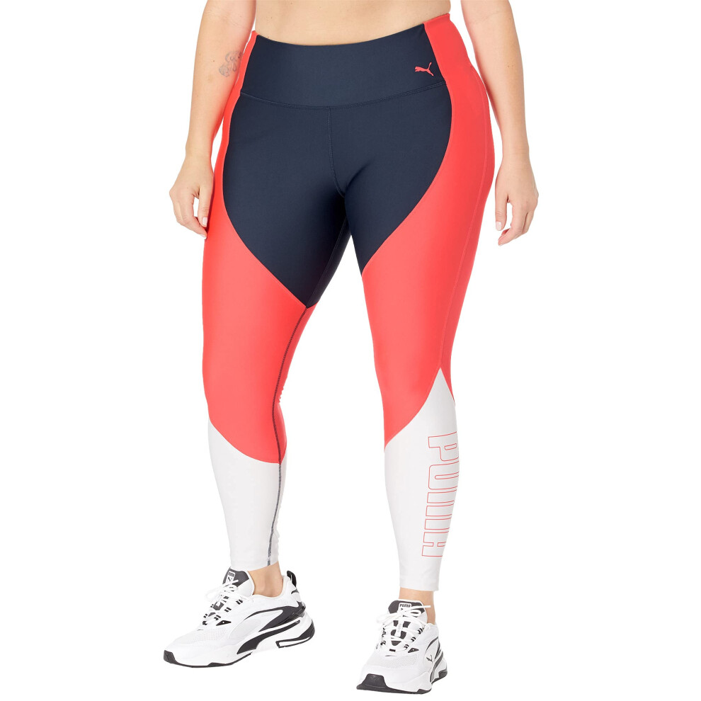 PUMA Plus Size Train High-Waist 7/8 Eversculpt Tights Sunblaze/Spellbo