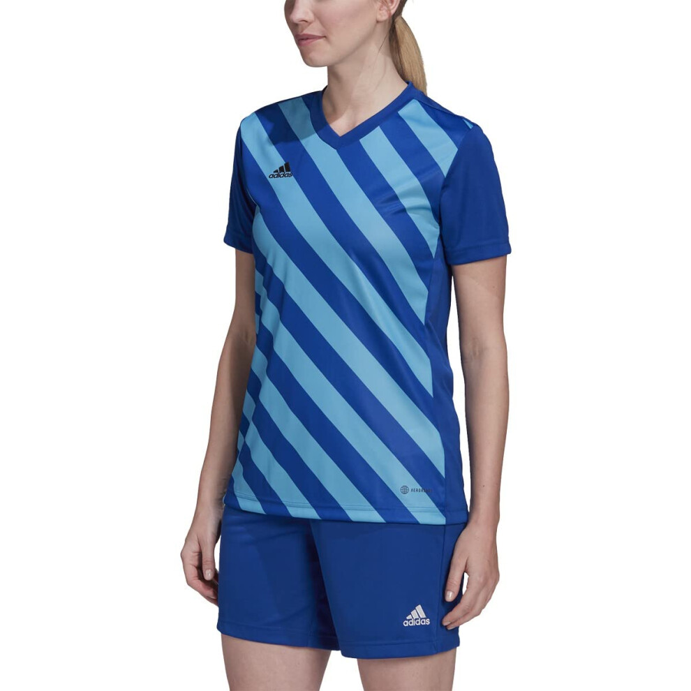 adidas Women's Entrada 22 Graphic Jersey  Team Royal Blue/App Sky Rush