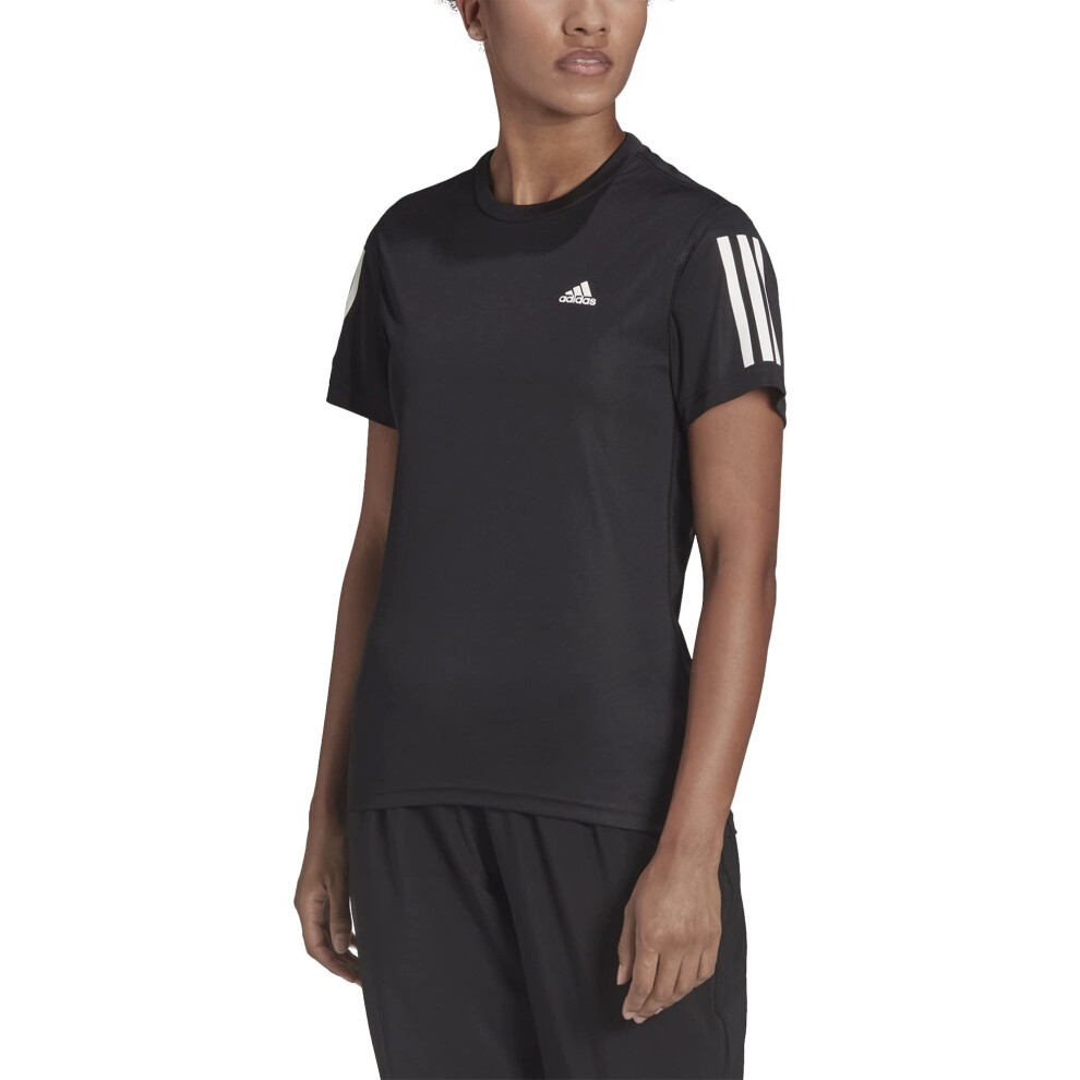 adidas Women's Own The Run Tee  Core Black/Black  Medium