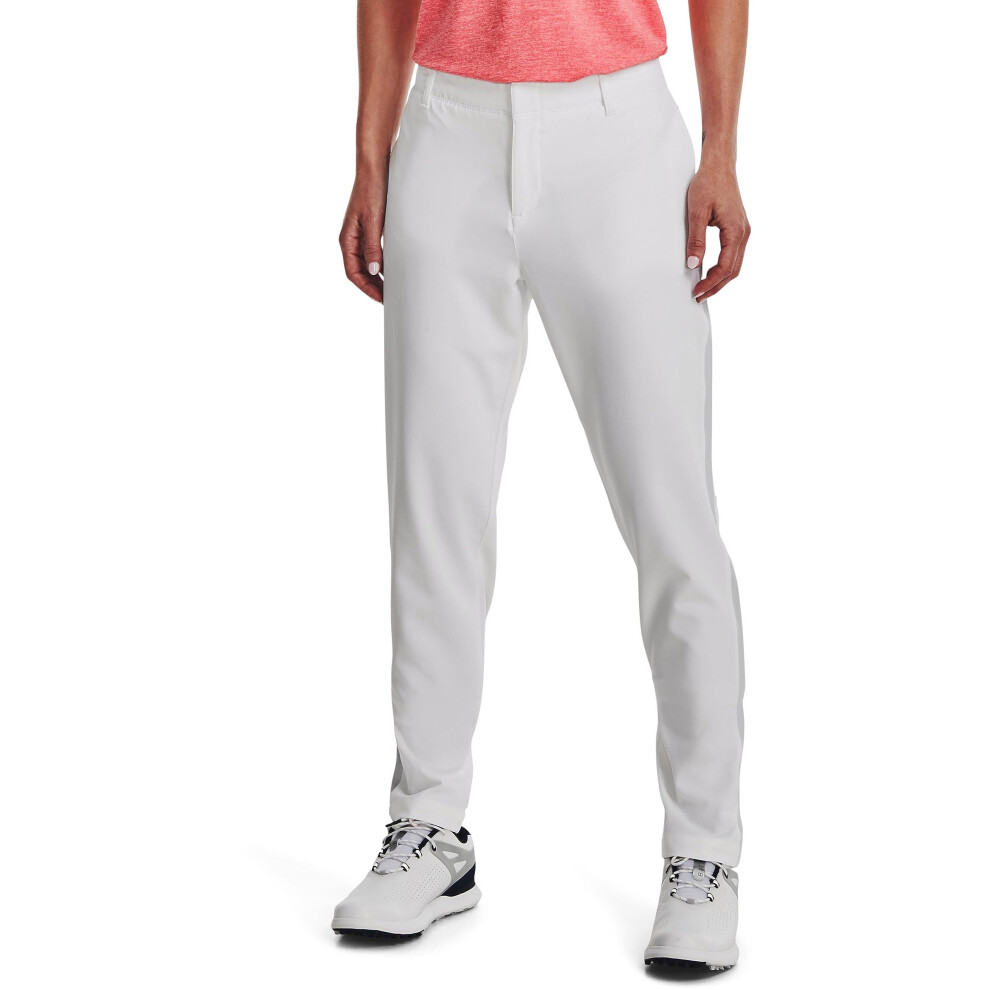 Under Armour Women's Links Pants  White (100)/Metallic Silver  8