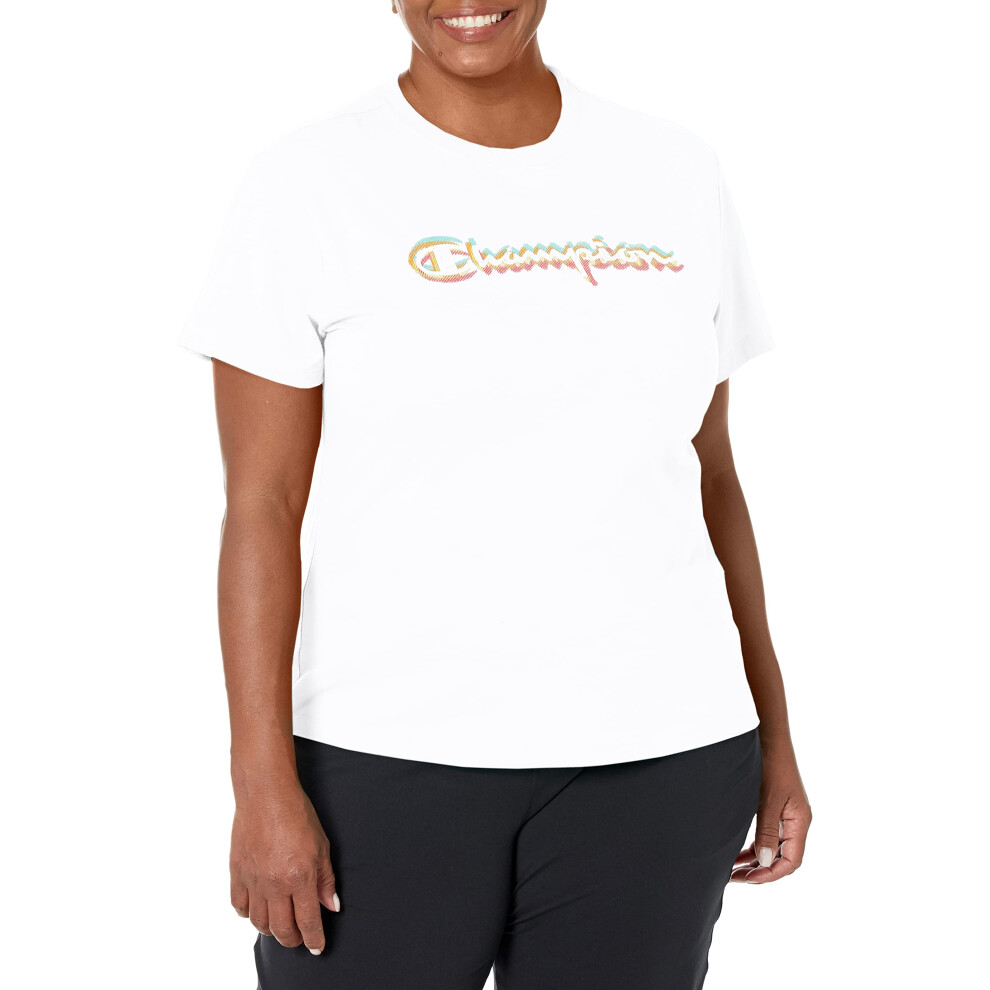 Champion Women's T-Shirt  Classic Cotton-Blend T-Shirt  Crewneck Tee