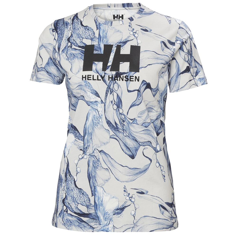 Helly Hansen Women's HH Logo T-Shirt Esra  853 Grey Fog Esra  Medium