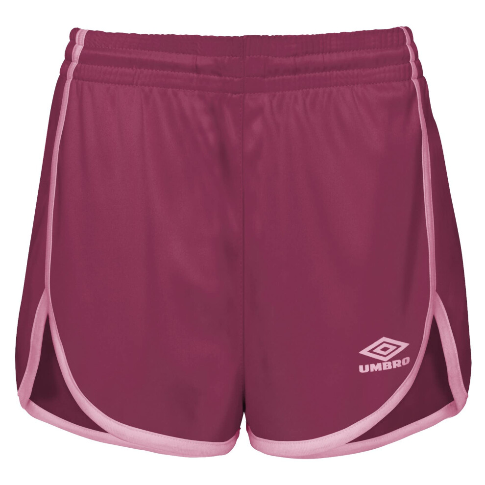 Umbro Girls Classic Gym Short  Orchid Flower/Rosebloom  X-Large (16)