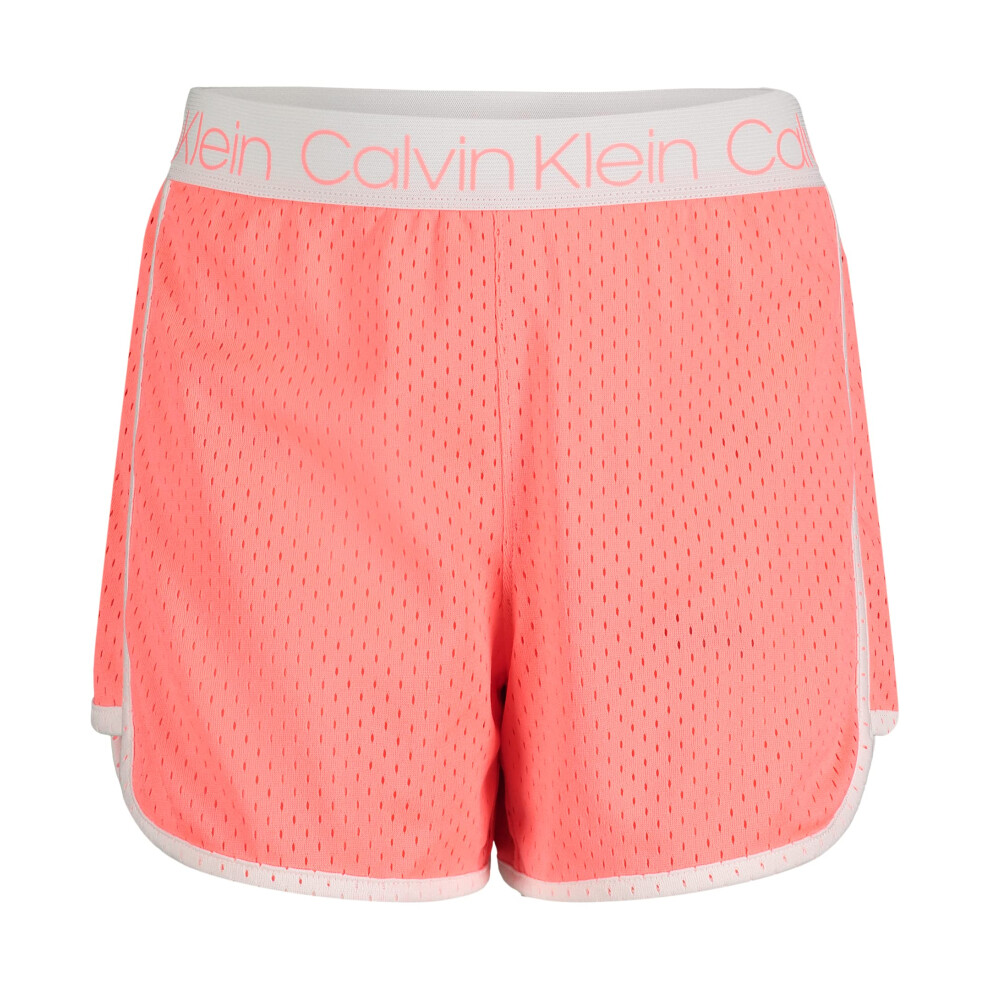 Calvin Klein Girls' Performance Running Shorts  Quick-Drying Mesh  Ela