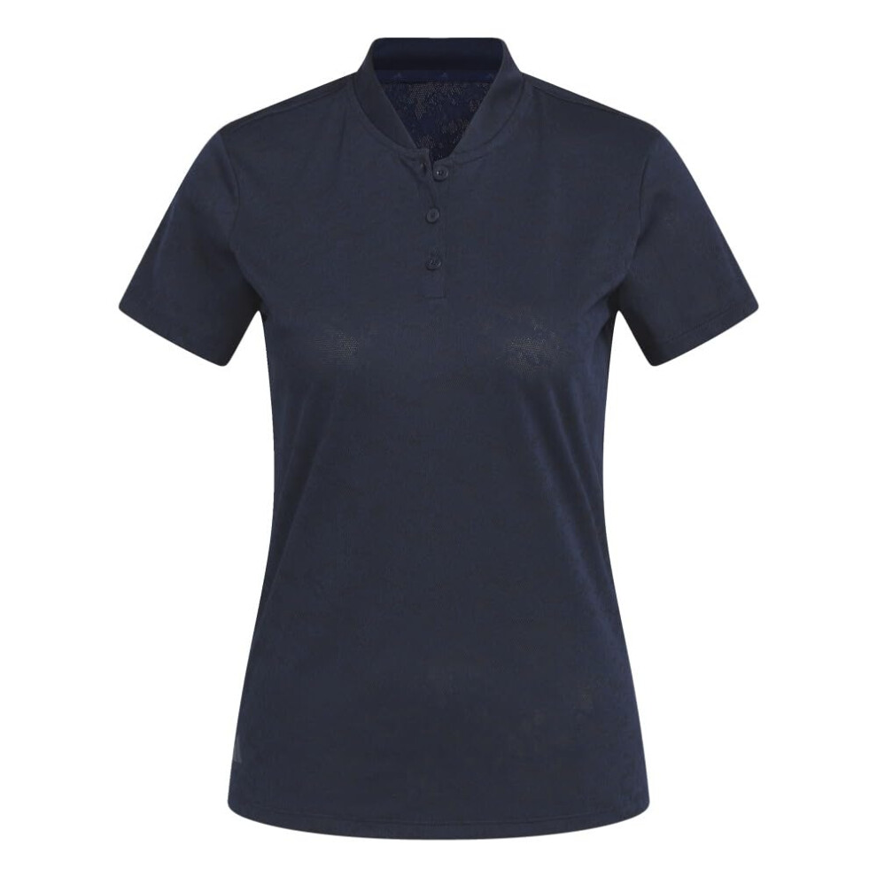 adidas Women's Standard Jacquard Polo Shirt  Collegiate Navy  Large