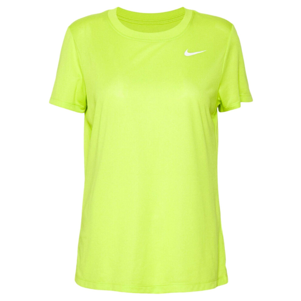 Nike Women's Legend Short Sleeve Shirt (Atomic Green/White  Medium)