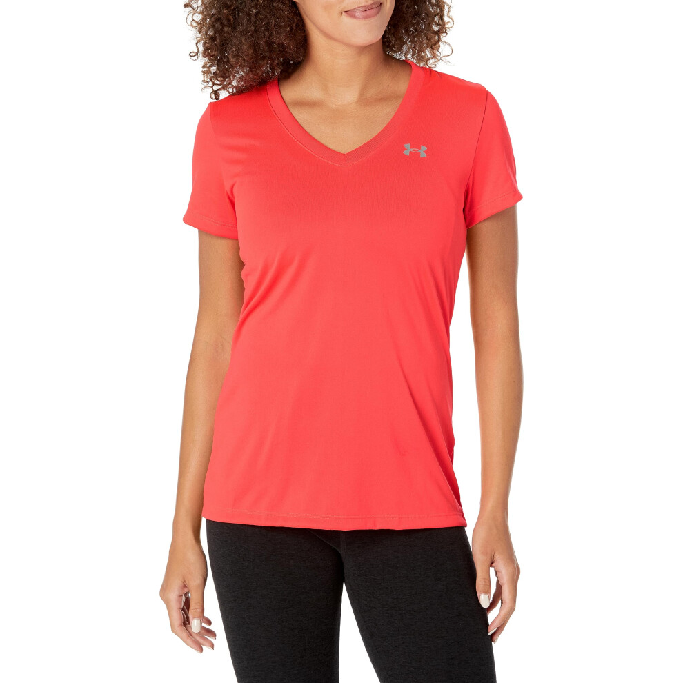 Under Armour Womens Tech V-Neck Short-Sleeve T-Shirt  (628) Beta / / M