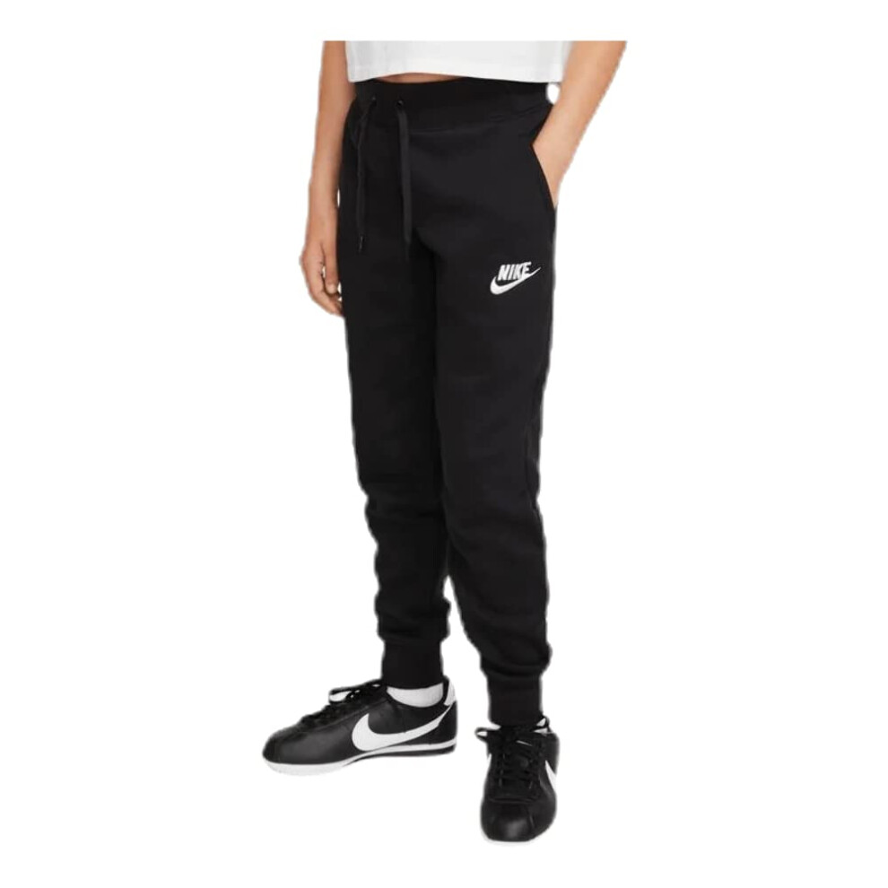 Nike Girl's NSW Pe Pant  Black/White  Small