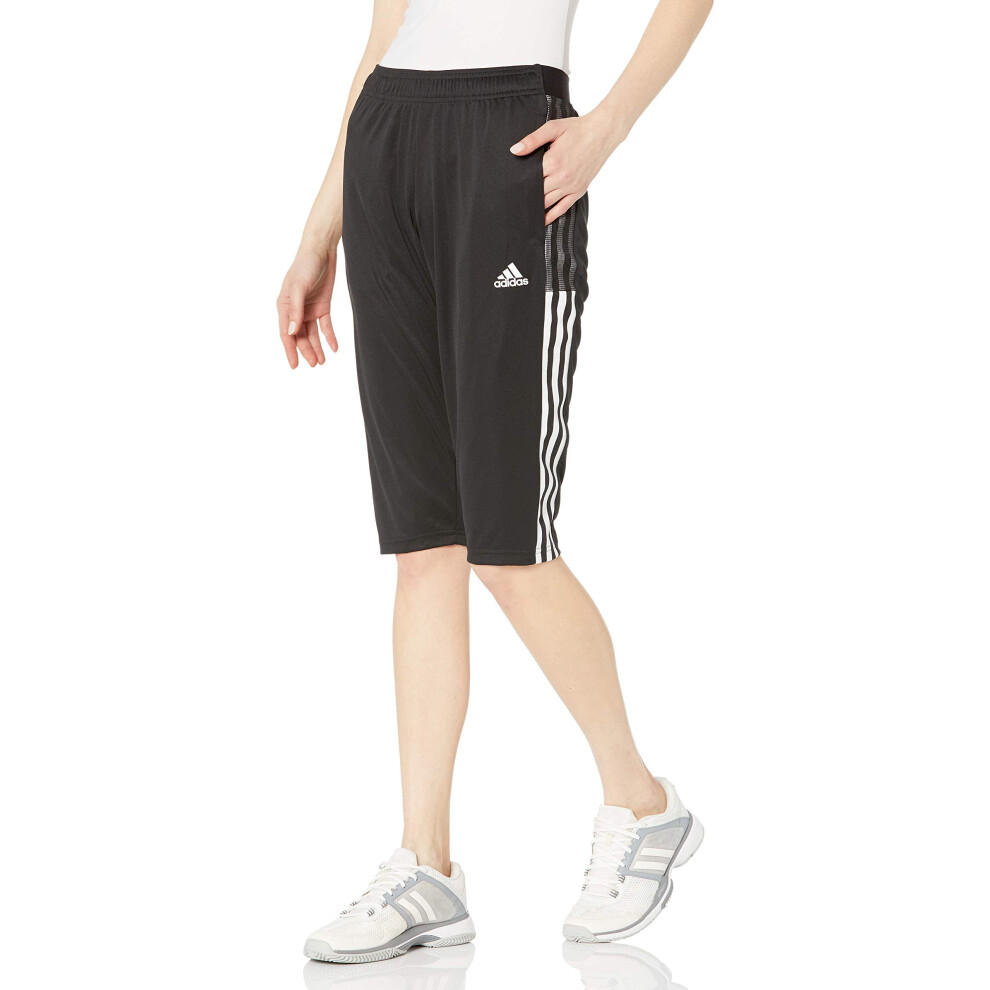 adidas womens Tiro 21 3/4 Pants Black XX-Large