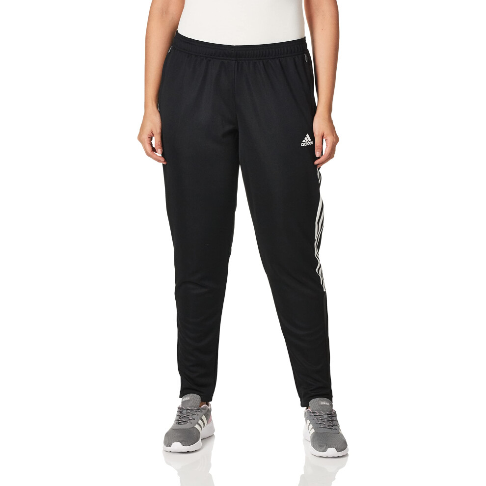 adidas womens Tiro 21 Track Pants Black/White Medium