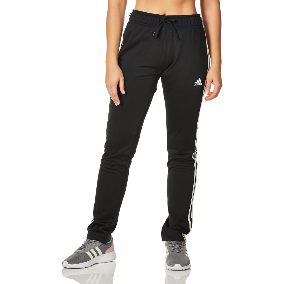 adidas womens Warm-up Tricot Regular 3-stripes Track Pants  Black  X-S