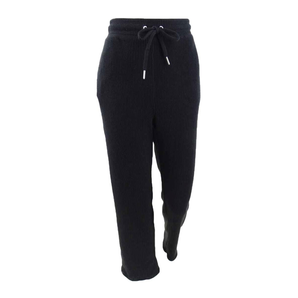 Calvin Klein Performance Women's Ribbed Track Pants (M  Black)