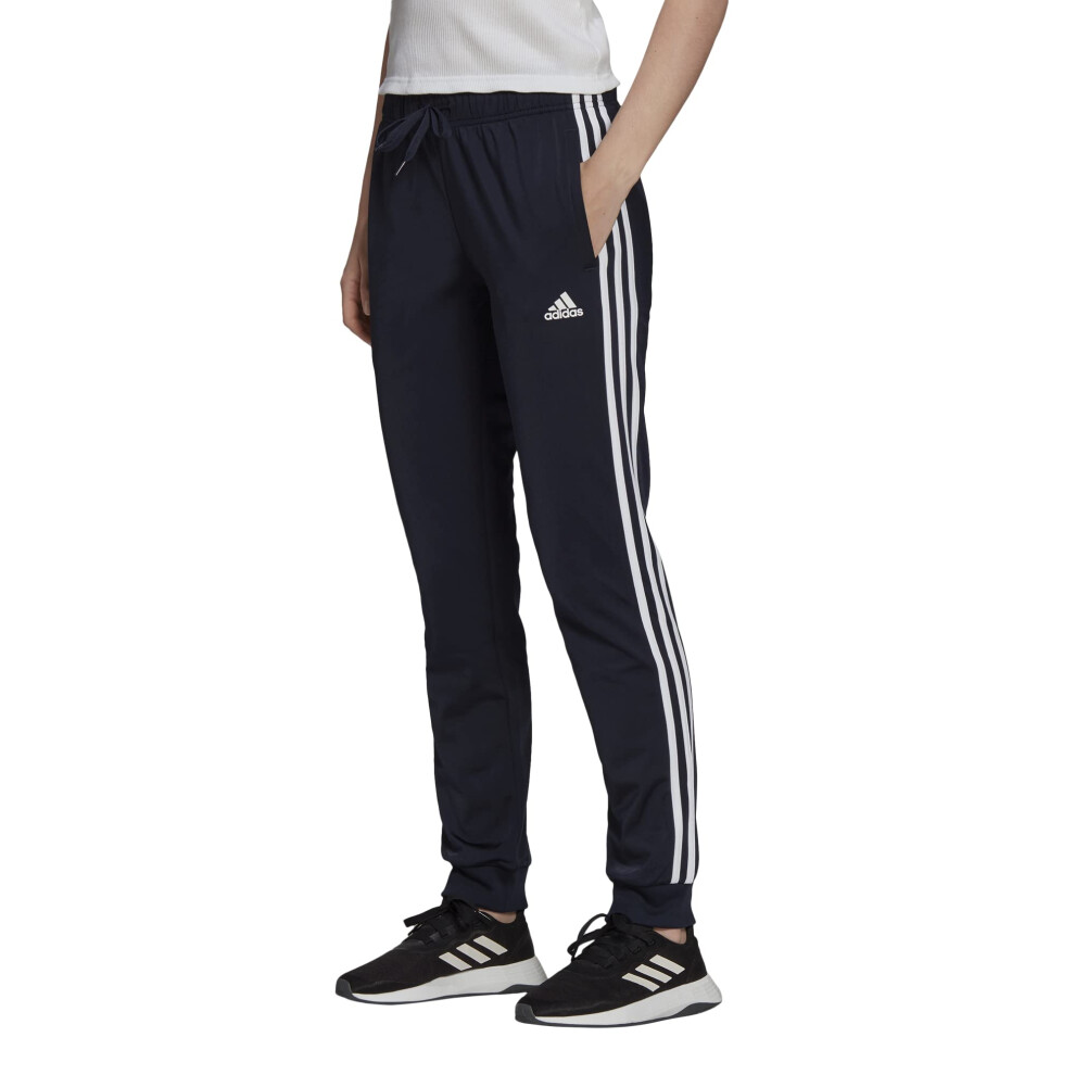 adidas Women's Essentials Fleece Tapered Cuff Pants  Legend Ink  Small