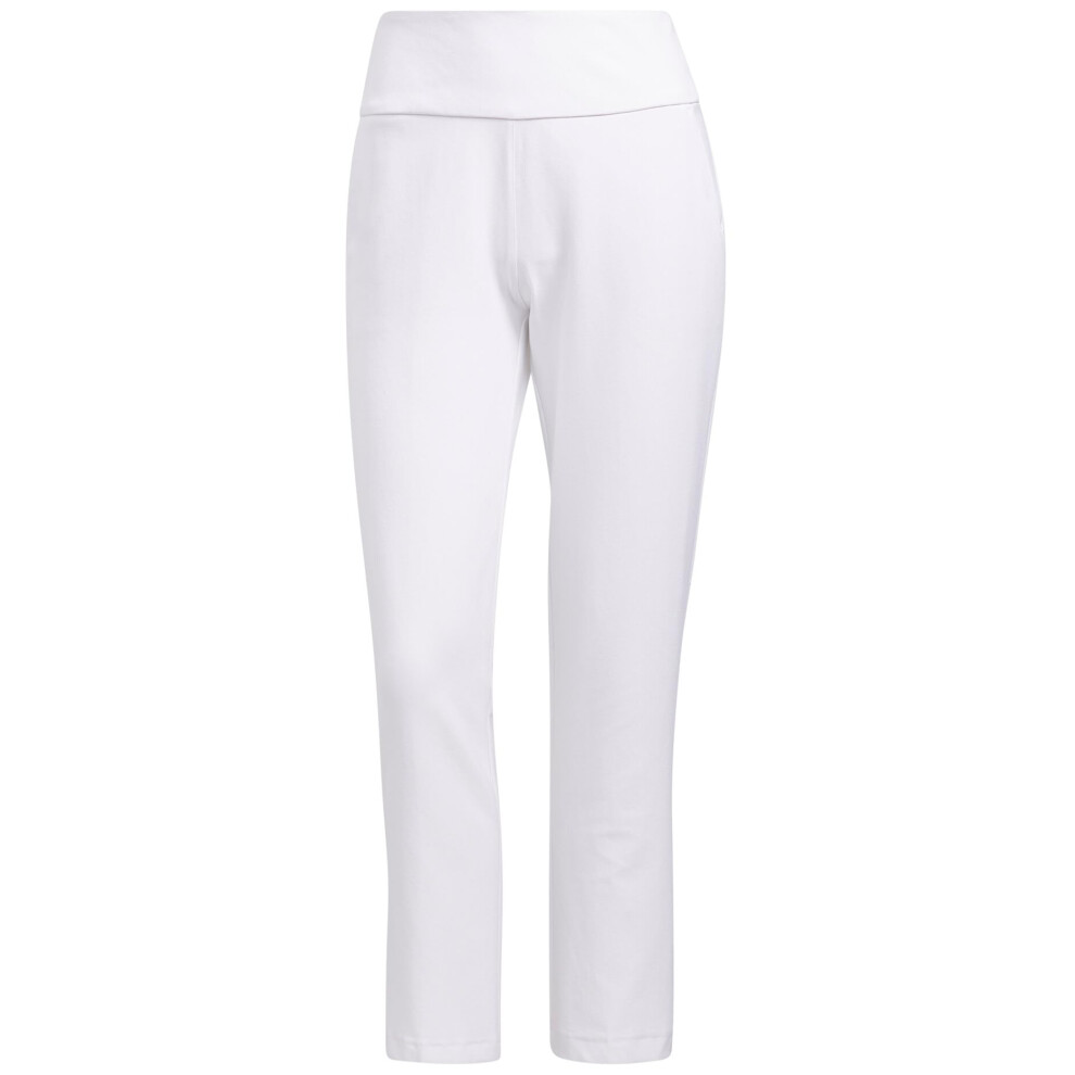 adidas Women's Standard Pull On Ankle Pants  White  Large