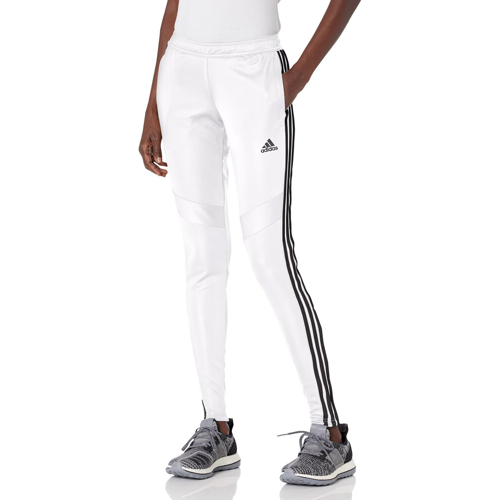 adidas Womens Soccer Tiro 19 Training Pant  White/Black  Medium