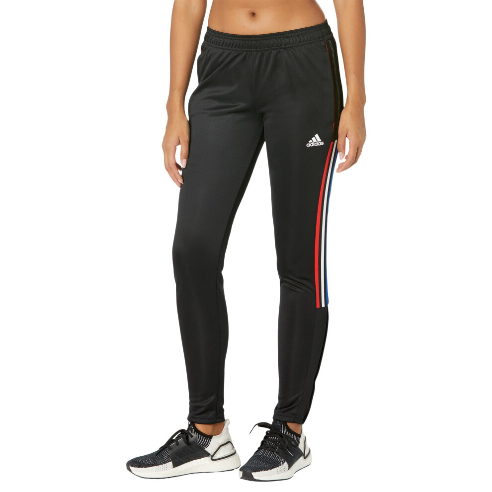 adidas Women's Tiro 21 Track Pants  Black/White/Vivid Red  X-Large