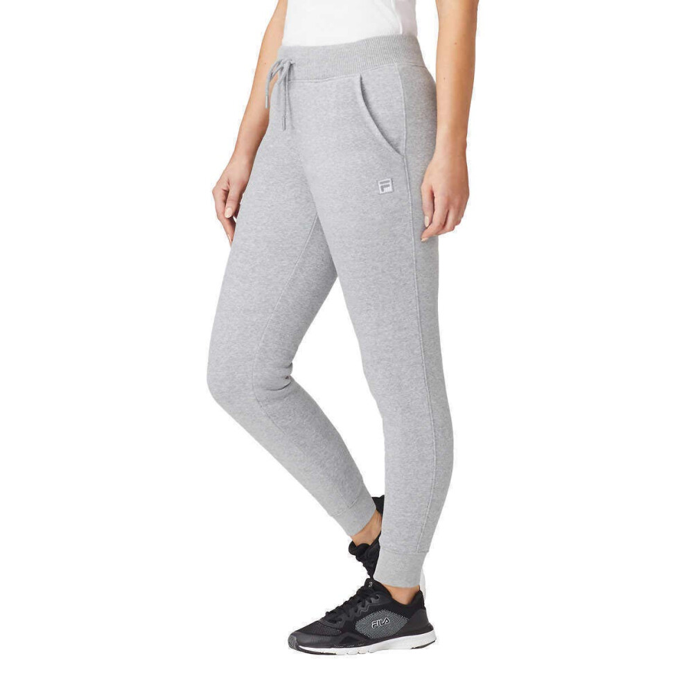 Fila Ladies' Fleece Jogger (Heather Grey  Small)