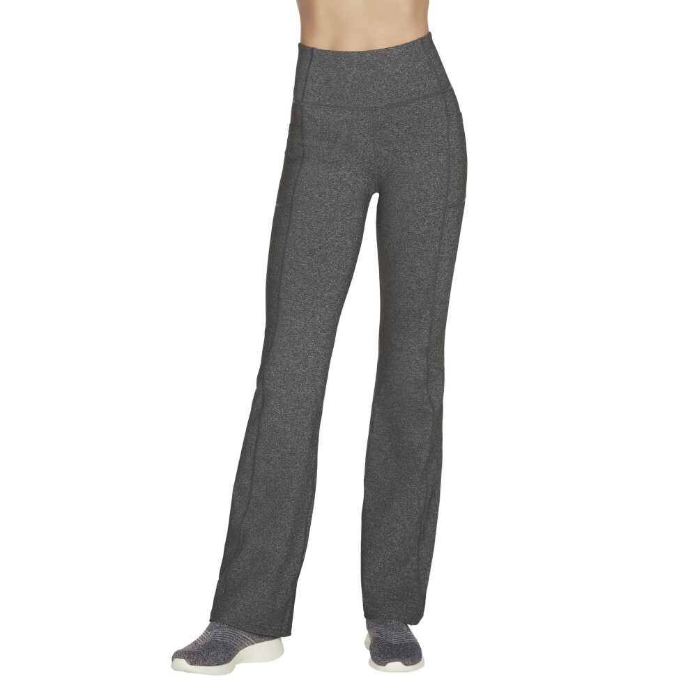 Skechers Women's Go Walk High Waisted Evolution Flare Pant  Charcoal G